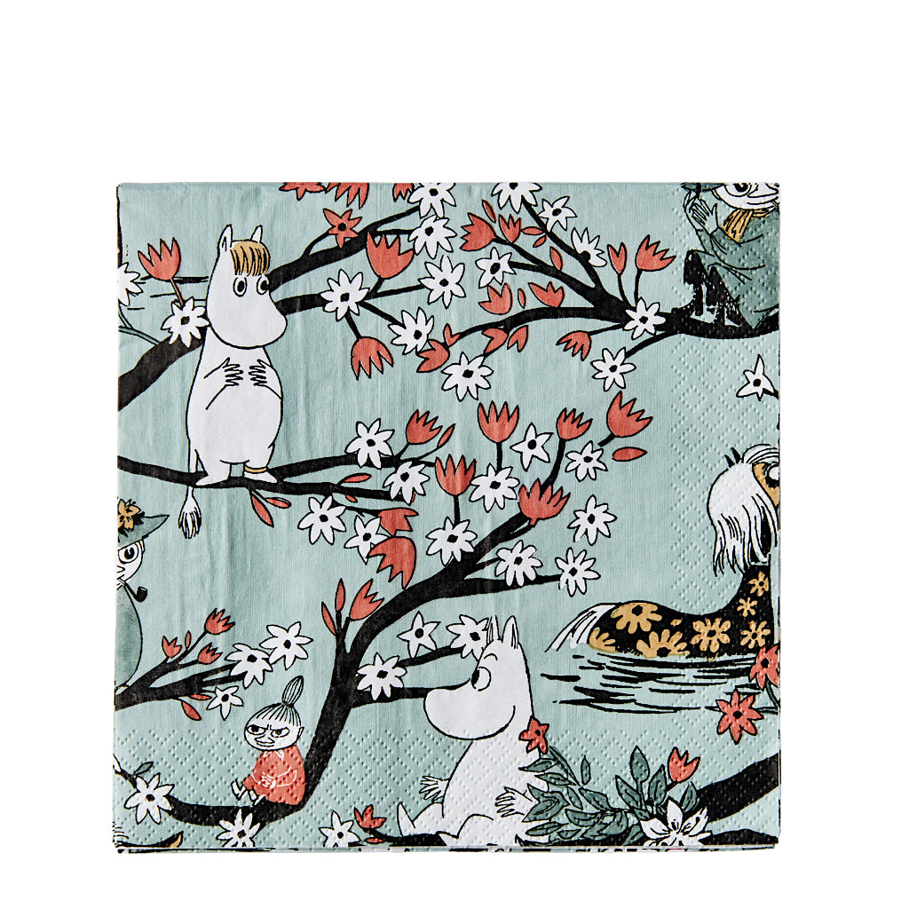 The Moomin Napkins, Moomin Falls in Love, 20 pcs. 33 cm