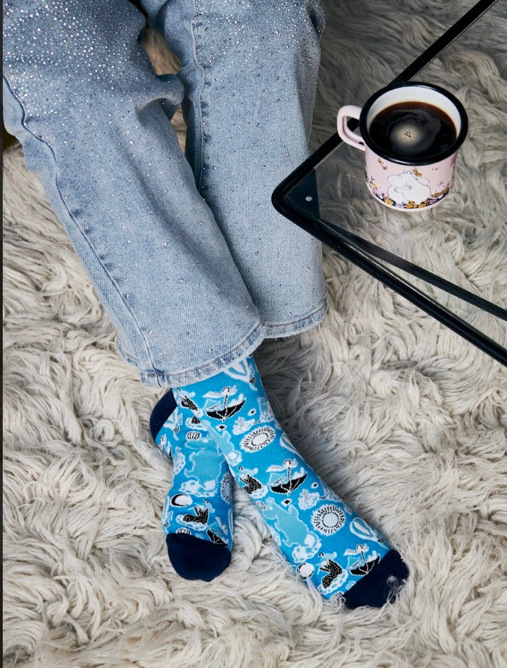 The Moomins Nvrlnd Socks, Babies Blue Crew