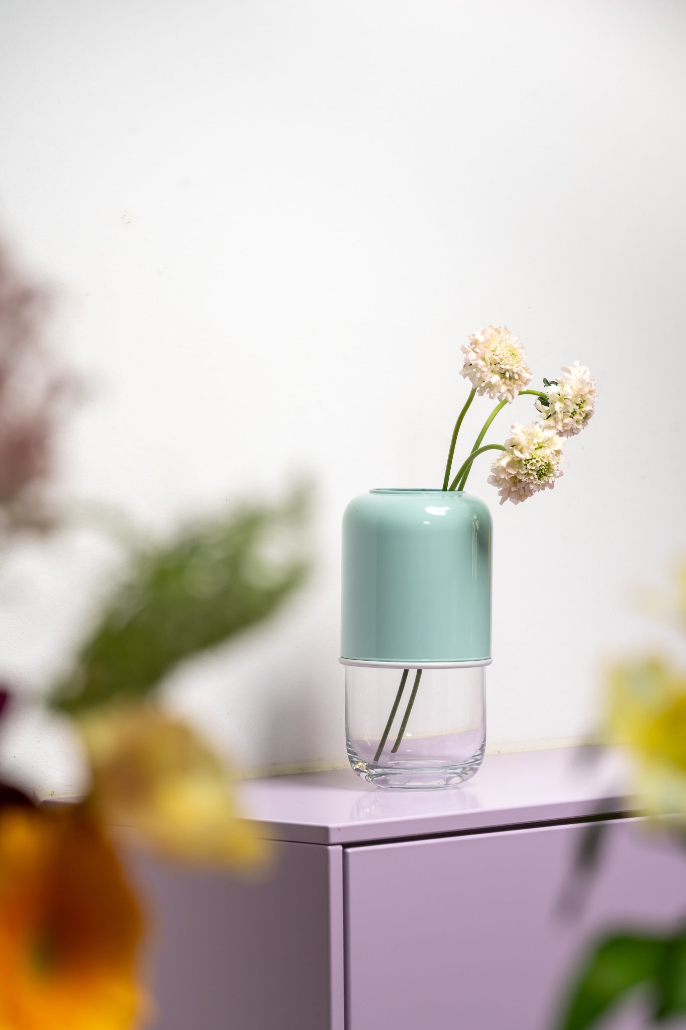 Capsule Vase clear/mint