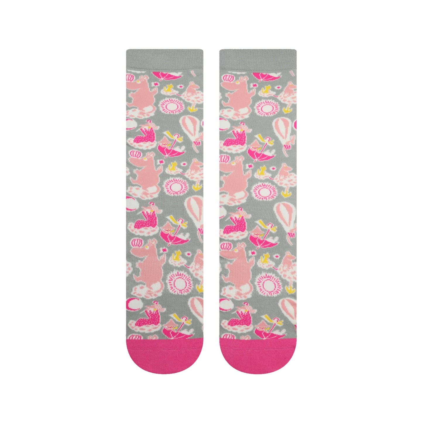 The Mumins Nvrlnd Socks, Baby Pink Crew