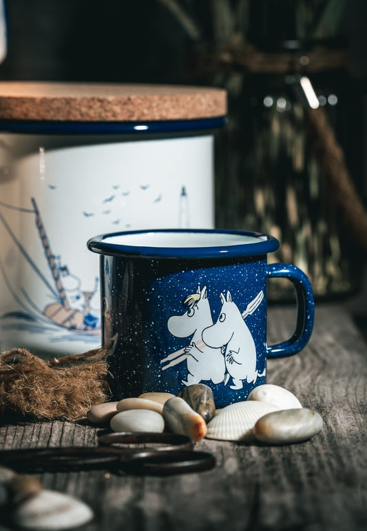 The Moomins enamel mug 2.5dl, Sailors