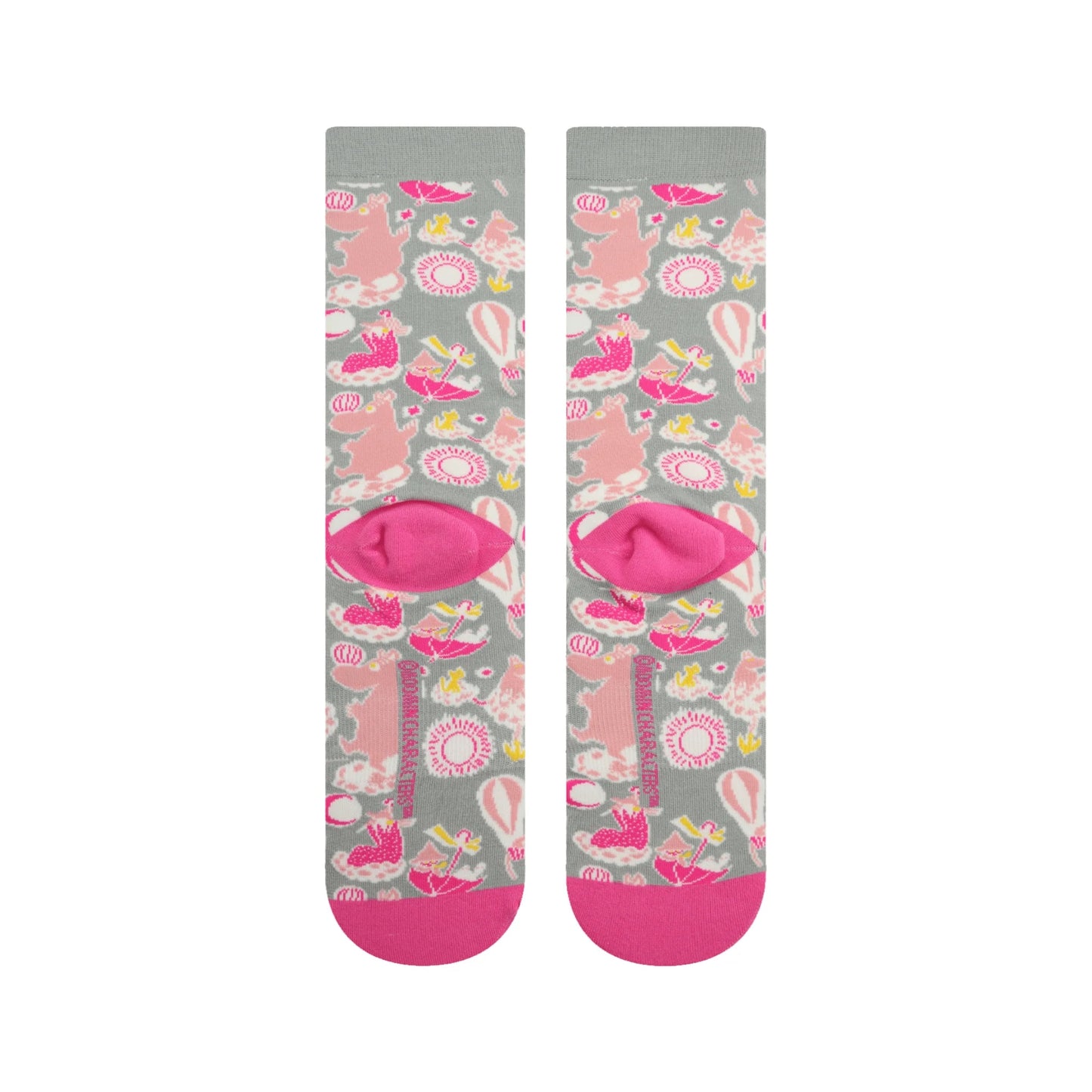 The Mumins Nvrlnd Socks, Baby Pink Crew