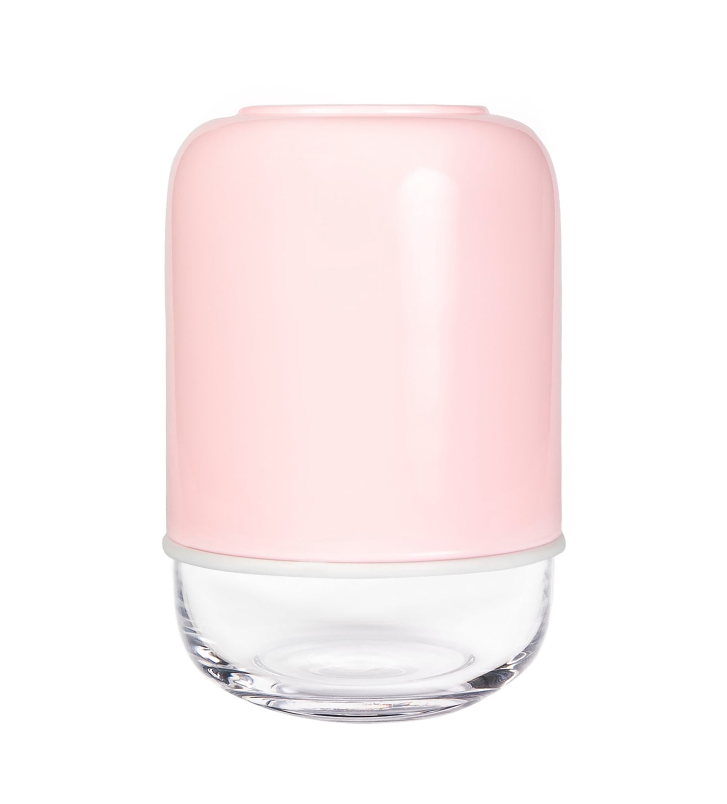 Capsule vase clear/pink