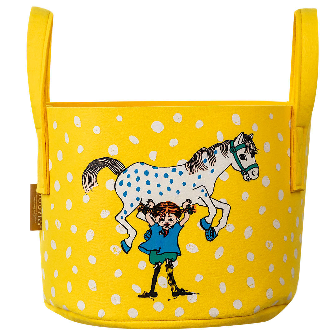 Pippi Longstocking Storage basket 17L, Pippi and the Horse