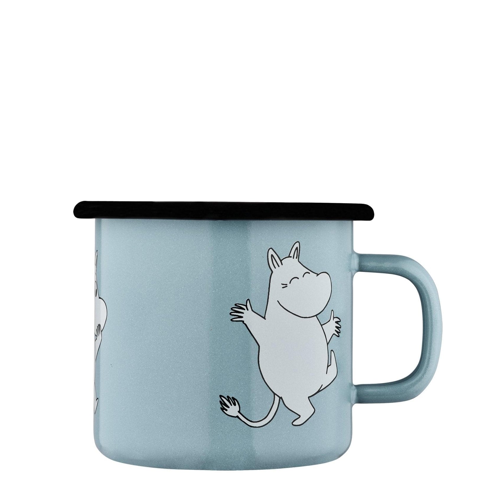 The Moomintrolls Enamel mug 2.5 dl Retro light blue