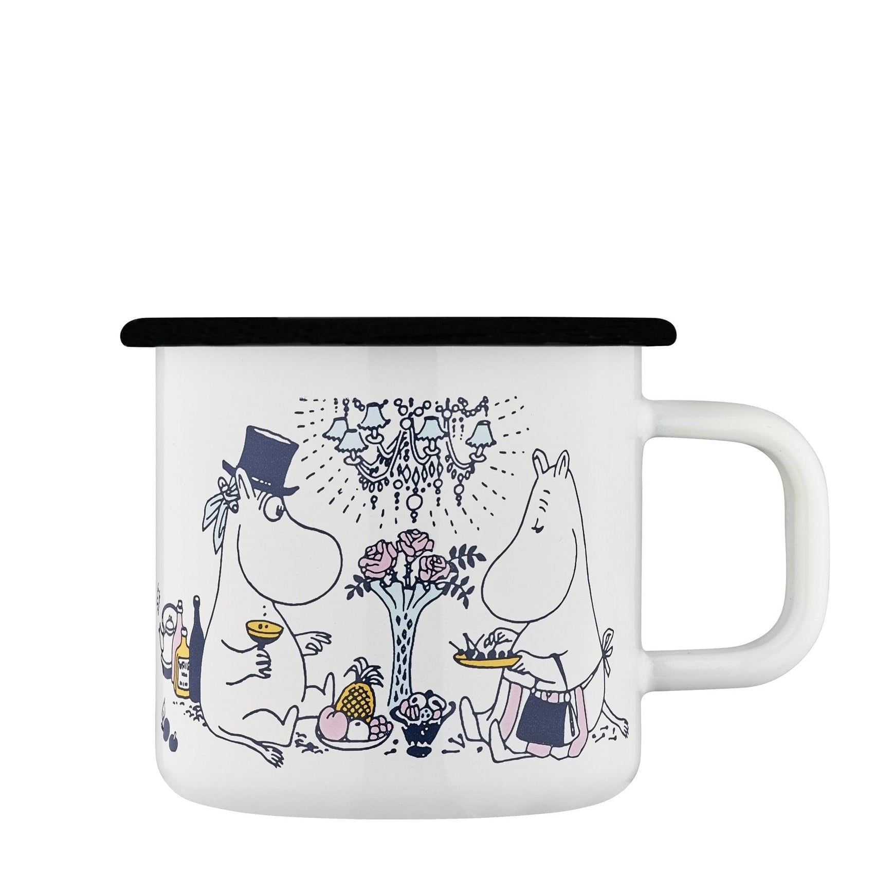 The Moomins Enamel mug 3.7 dl Date Night