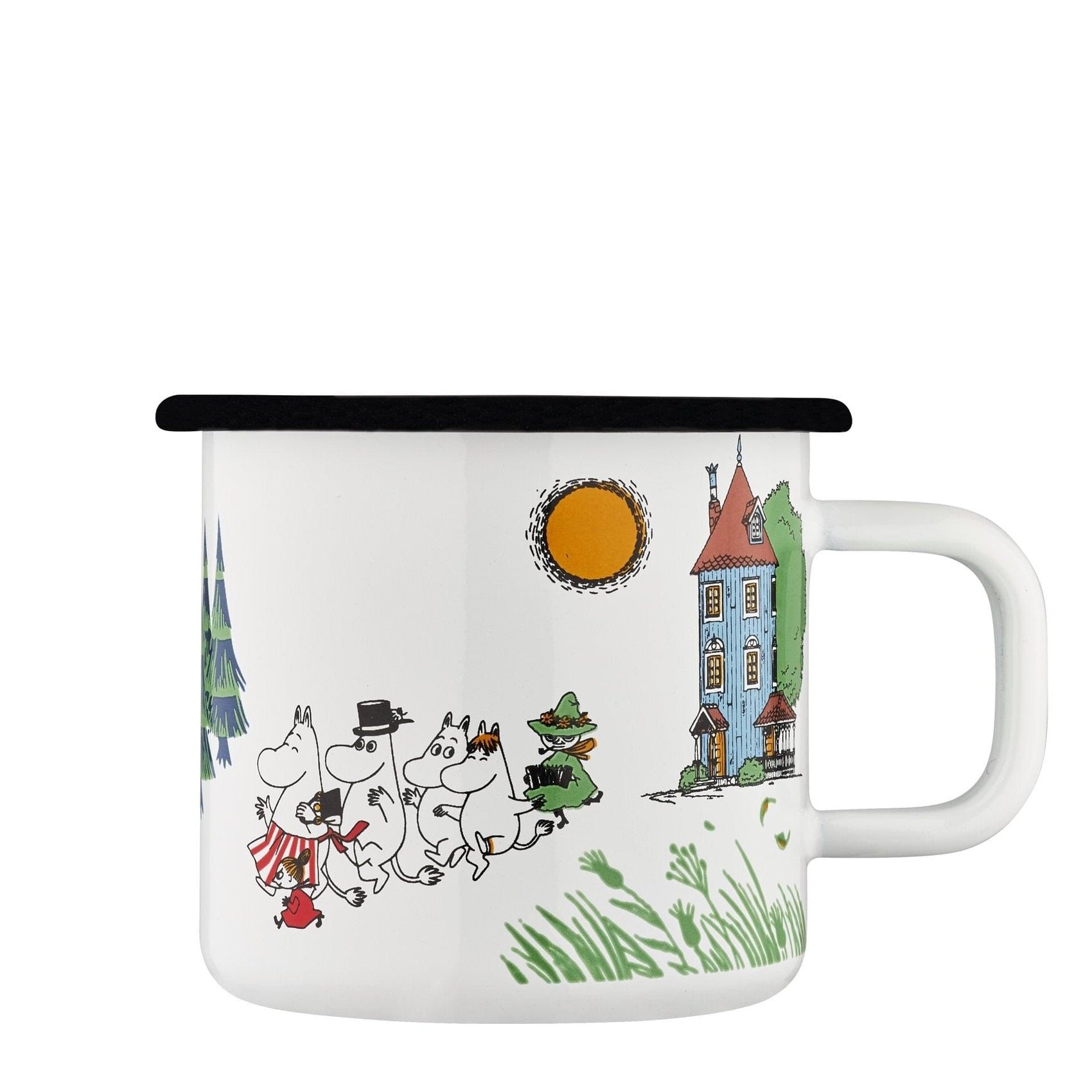 Mumitroldene Emaljekrus 3,7 dl Colors, Moominvalley