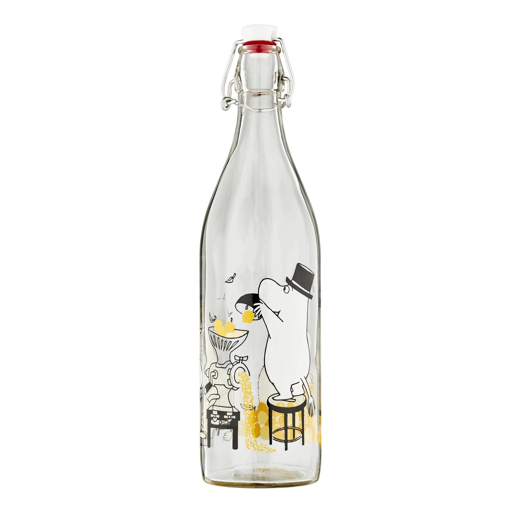 The Moomins glass bottle 1L Fruits