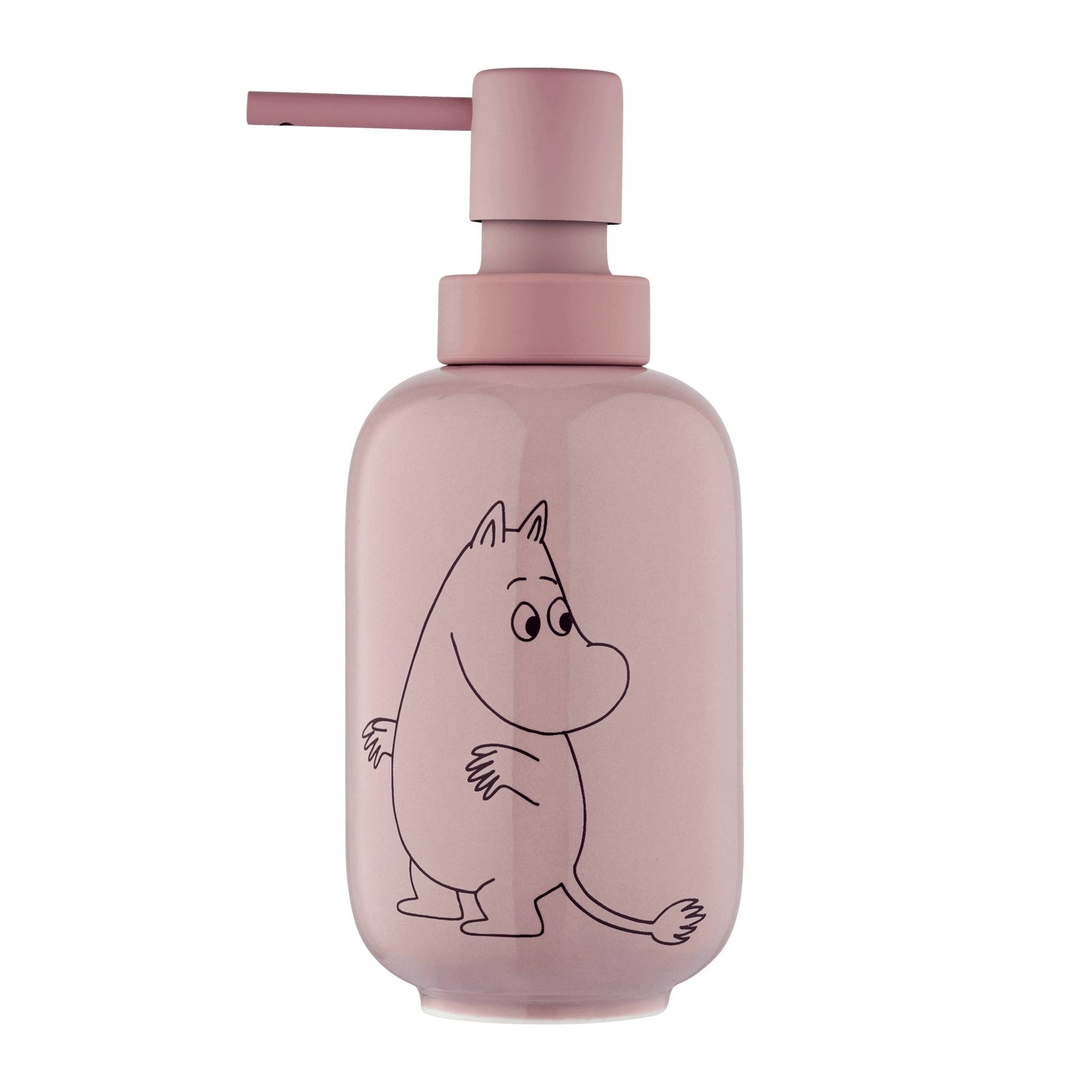 Mumin tvål dispenser 350ml. Pulverrosa