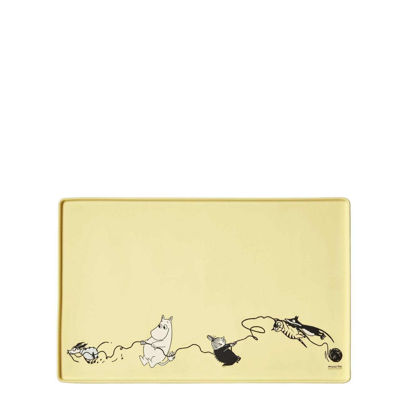 Moomin silicone mat PETS 48x30cm, yellow